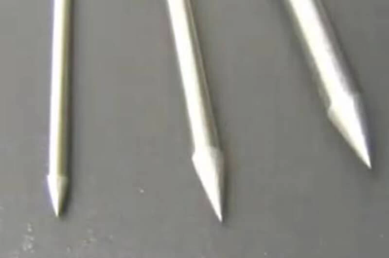 Typical tungsten electrode used in TIG welding